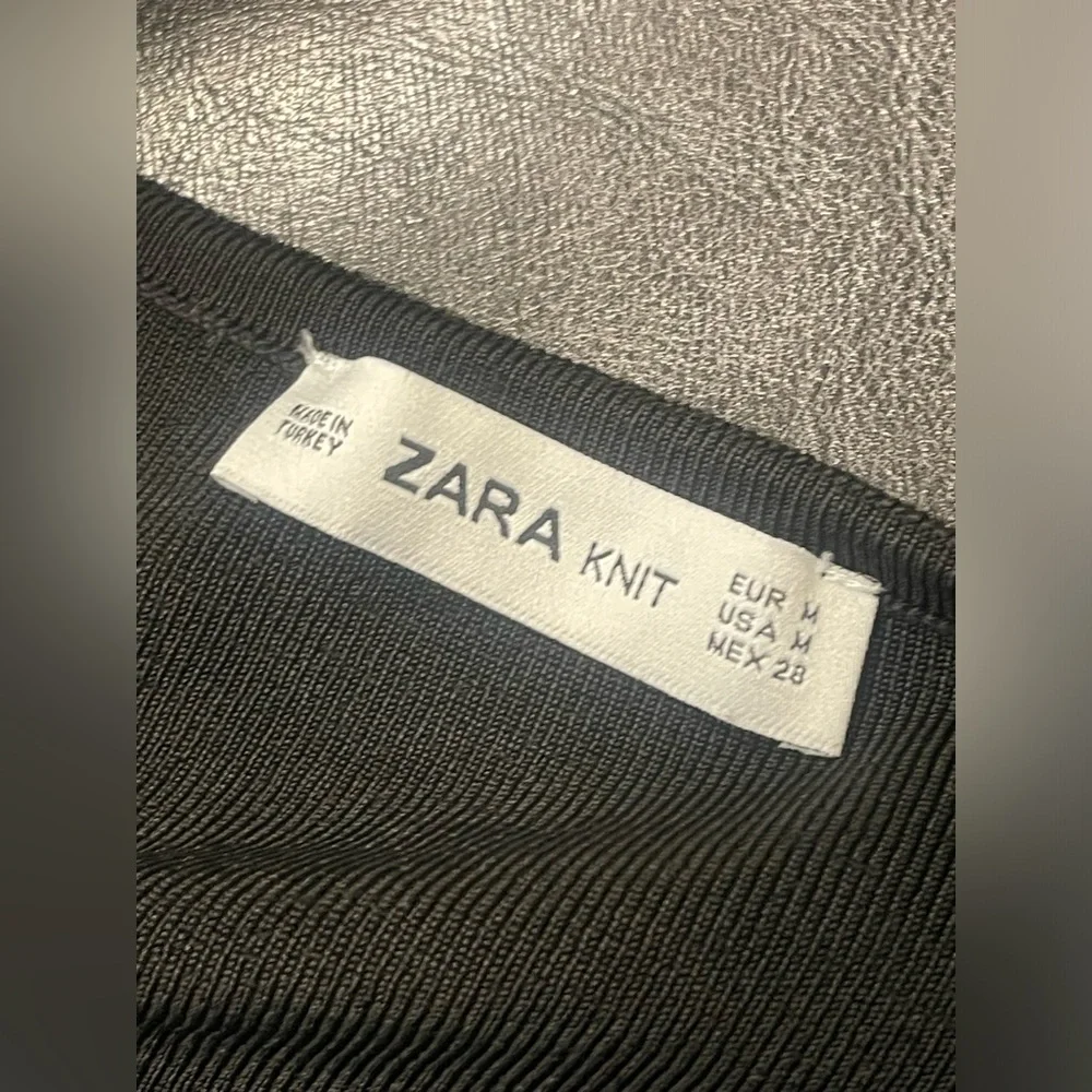 ZARA KNIT Heavy Bandage Knit Corset Sweater Top M